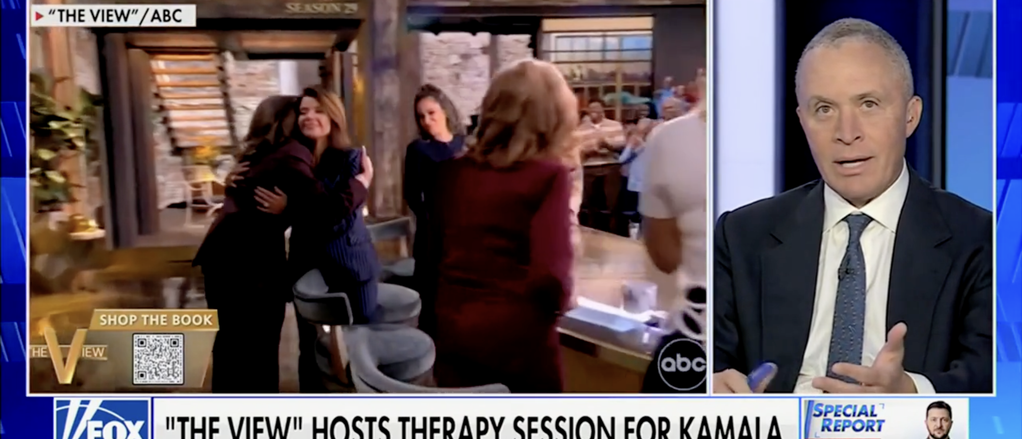 Harold Ford Jr. on "The Five" discussing Harris book tour [Screenshot/Fox News/"The Five"]